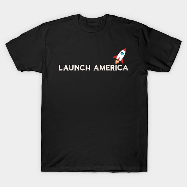 Launch America T-Shirt by Crazy Shirts For All